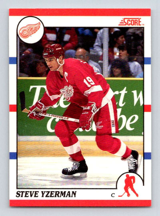1990-91 Score Canadian Hockey #3 Steve Yzerman  Detroit Red Wings  Image 1