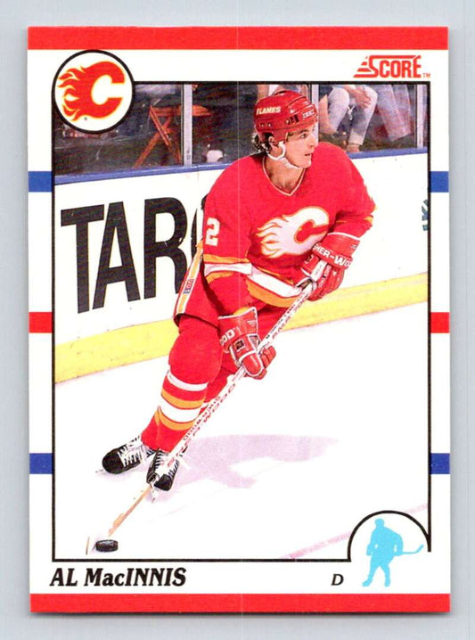 1990-91 Score Canadian Hockey #5 Al MacInnis  Calgary Flames  Image 1