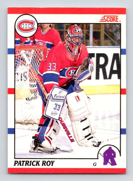 1990-91 Score Canadian Hockey #10 Patrick Roy  Montreal Canadiens  Image 1