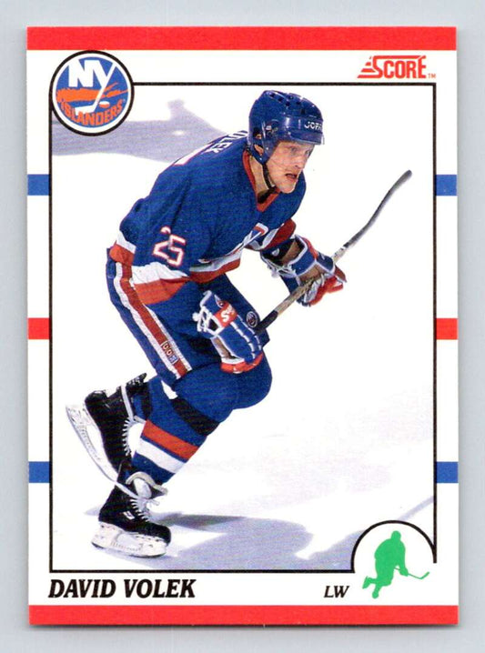 1990-91 Score Canadian Hockey #12 David Volek  New York Islanders  Image 1
