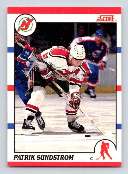 1990-91 Score Canadian Hockey #19 Patrik Sundstrom  New Jersey Devils  Image 1