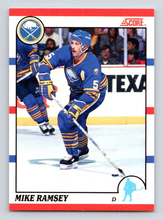 1990-91 Score Canadian Hockey #23 Mike Ramsey  Buffalo Sabres  Image 1