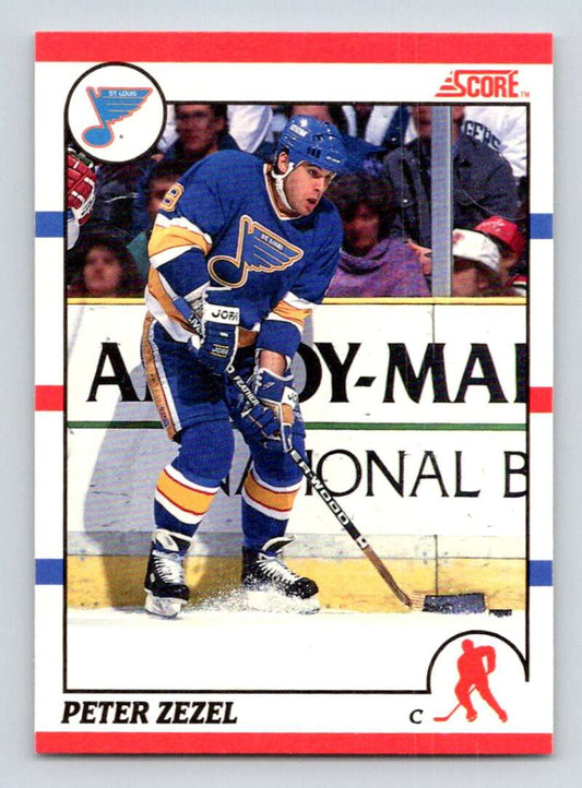 1990-91 Score Canadian Hockey #24 Peter Zezel   Image 1