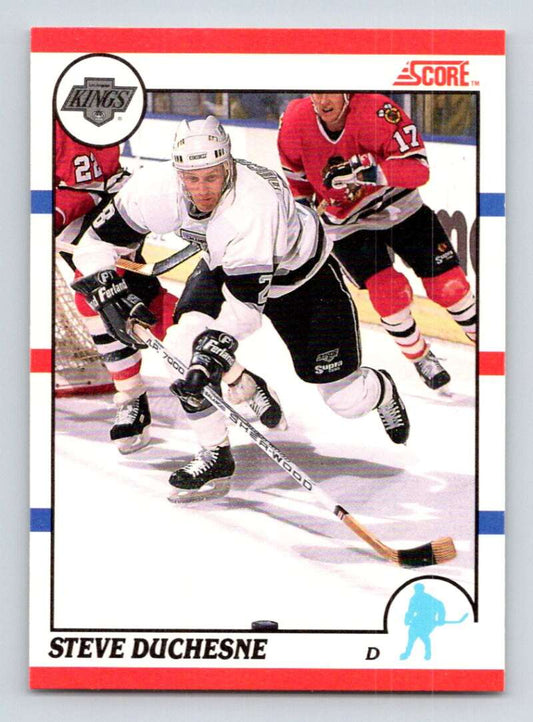 1990-91 Score Canadian Hockey #26 Steve Duchesne  Los Angeles Kings  Image 1