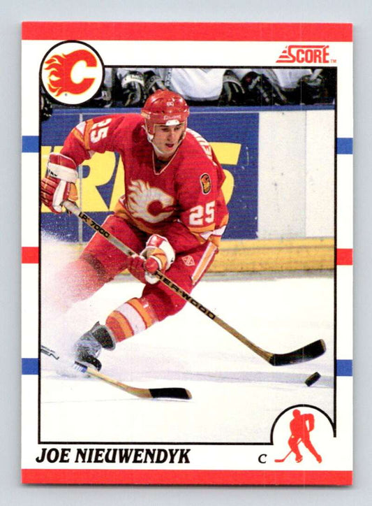 1990-91 Score Canadian Hockey #30 Joe Nieuwendyk  Calgary Flames  Image 1