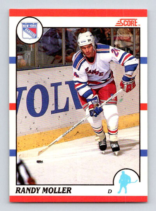 1990-91 Score Canadian Hockey #45 Randy Moller  New York Rangers  Image 1