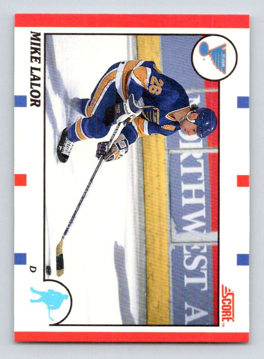 1990-91 Score Canadian Hockey #67 Mike Lalor   Image 1