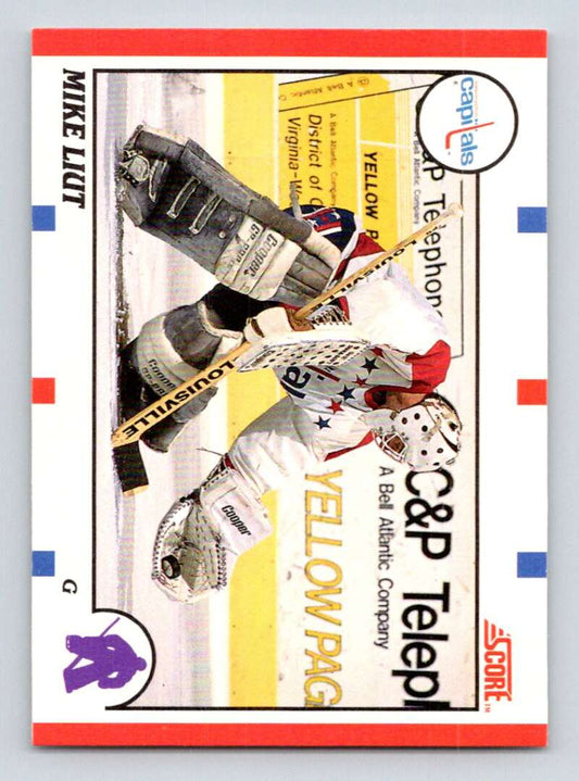 1990-91 Score Canadian Hockey #68 Mike Liut  Washington Capitals  Image 1