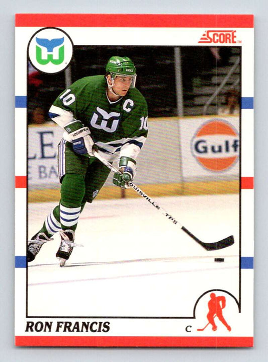 1990-91 Score Canadian Hockey #70 Ron Francis  Hartford Whalers  Image 1