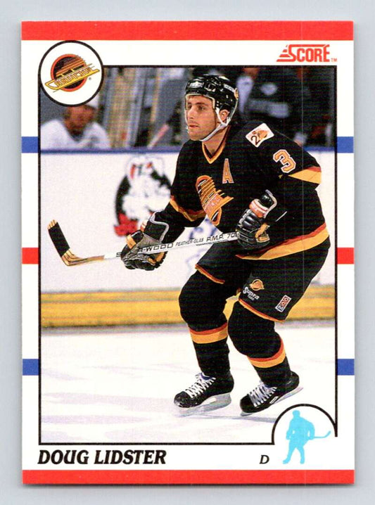 1990-91 Score Canadian Hockey #73 Doug Lidster  Vancouver Canucks  Image 1