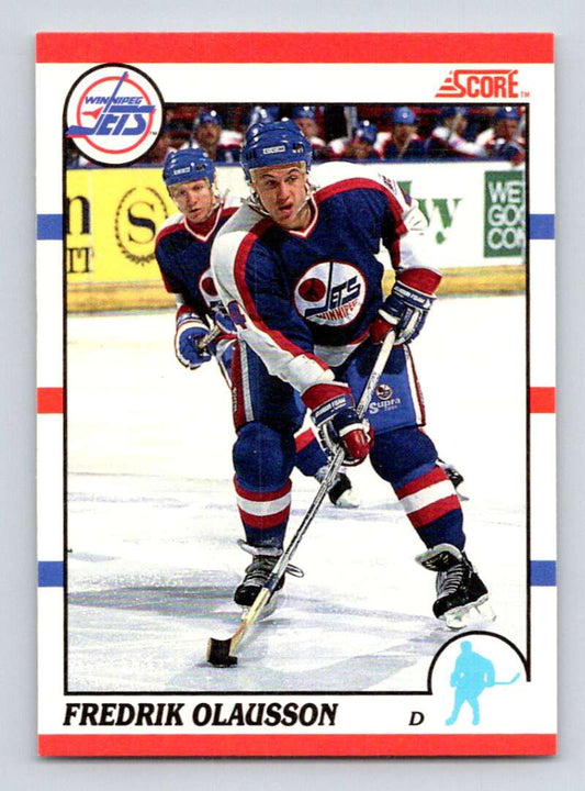 1990-91 Score Canadian Hockey #81 Fredrik Olausson   Image 1