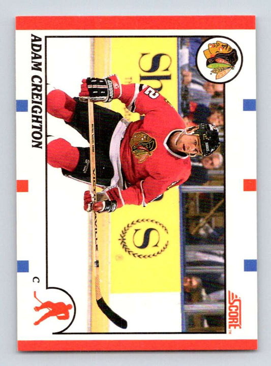 1990-91 Score Canadian Hockey #82 Adam Creighton  Chicago Blackhawks  Image 1