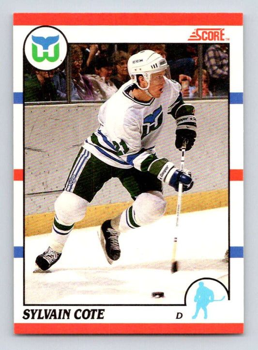 1990-91 Score Canadian Hockey #83 Sylvain Cote  Hartford Whalers  Image 1