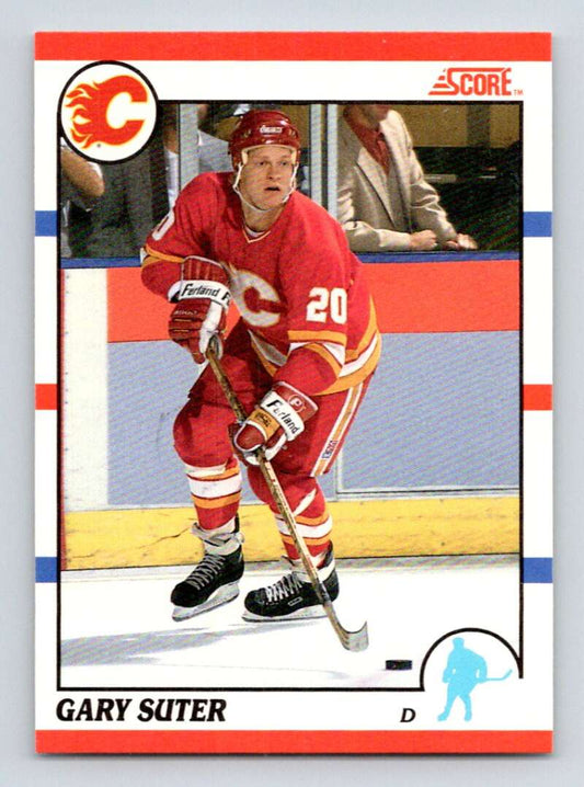1990-91 Score Canadian Hockey #88 Gary Suter  Calgary Flames  Image 1