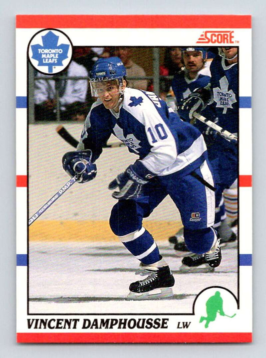 1990-91 Score Canadian Hockey #95 Vin Damphousse  Toronto Maple Leafs  Image 1