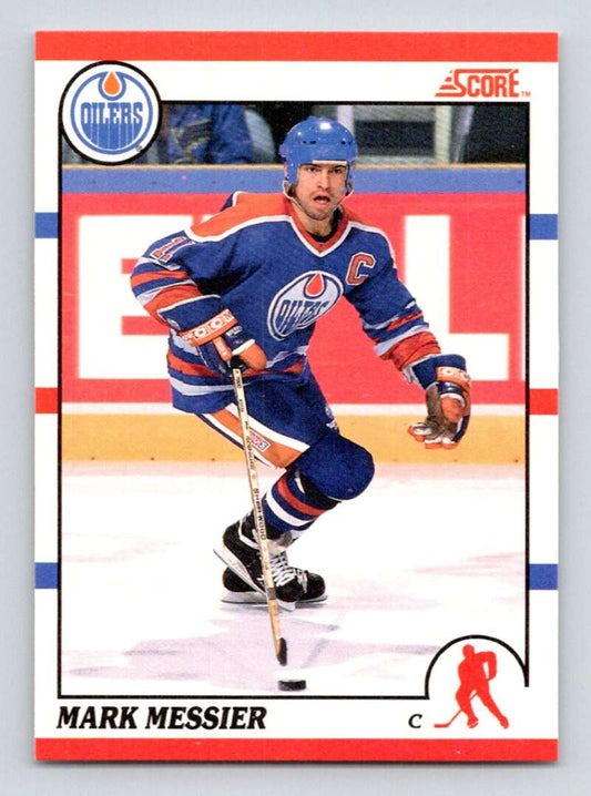 1990-91 Score Canadian Hockey #100 Mark Messier  Edmonton Oilers  Image 1