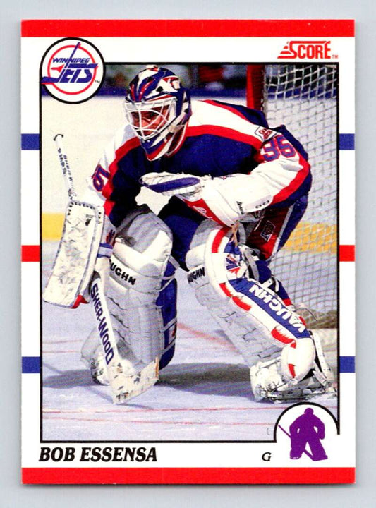 1990-91 Score Canadian Hockey #112 Bob Essensa  RC Rookie Winnipeg Jets  Image 1
