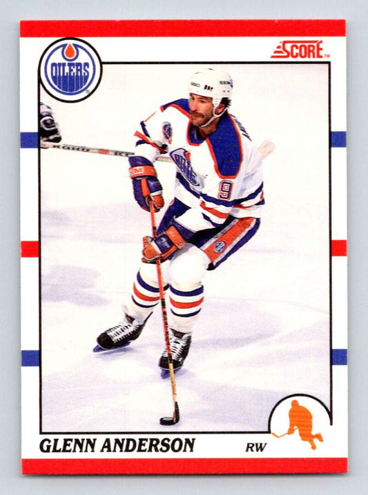 1990-91 Score Canadian Hockey #114 Glenn Anderson  Edmonton Oilers  Image 1