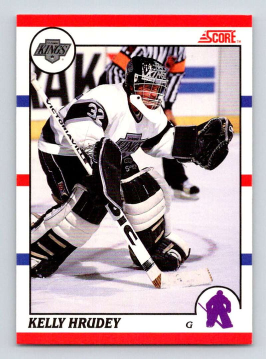 1990-91 Score Canadian Hockey #115 Kelly Hrudey  Los Angeles Kings  Image 1