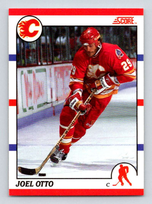 1990-91 Score Canadian Hockey #128 Joel Otto  Calgary Flames  Image 1