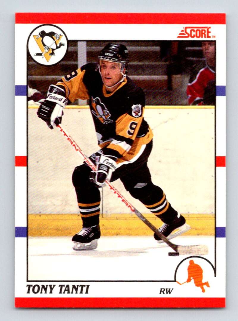 1990-91 Score Canadian Hockey #137 Tony Tanti  Pittsburgh Penguins  Image 1