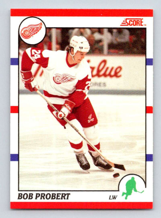 1990-91 Score Canadian Hockey #143 Bob Probert  Detroit Red Wings  Image 1