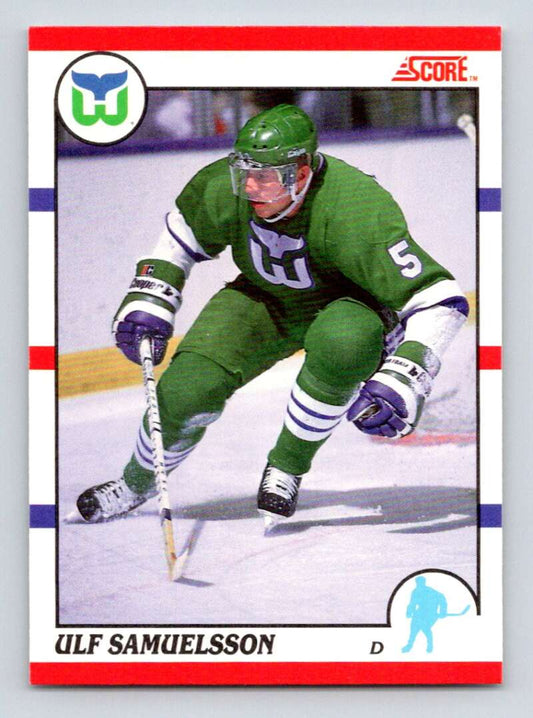 1990-91 Score Canadian Hockey #152 Ulf Samuelsson  Hartford Whalers  Image 1