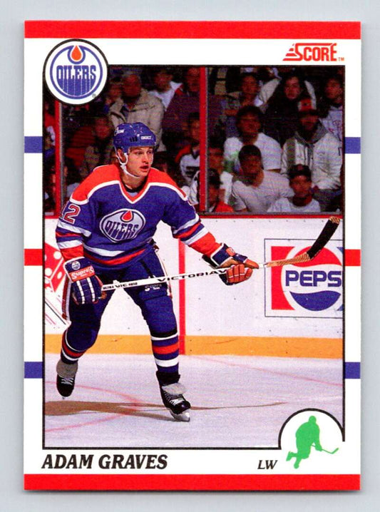 1990-91 Score Canadian Hockey #163 Adam Graves  RC Rookie Edmonton Oilers  Image 1