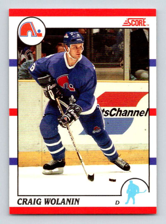 1990-91 Score Canadian Hockey #167 Craig Wolanin  Quebec Nordiques  Image 1