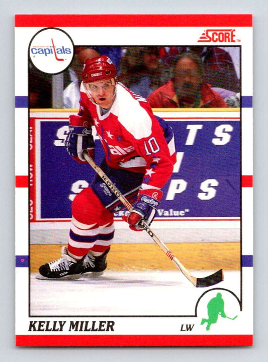 1990-91 Score Canadian Hockey #168 Kelly Miller  Washington Capitals  Image 1