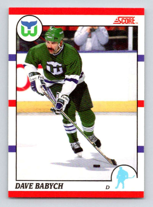 1990-91 Score Canadian Hockey #172 Dave Babych  Hartford Whalers  Image 1