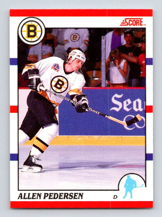 1990-91 Score Canadian Hockey #181 Allen Pederson  Boston Bruins  Image 1