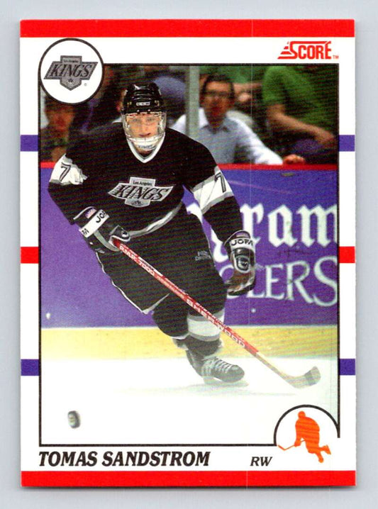 1990-91 Score Canadian Hockey #183 Tomas Sandstrom  Los Angeles Kings  Image 1