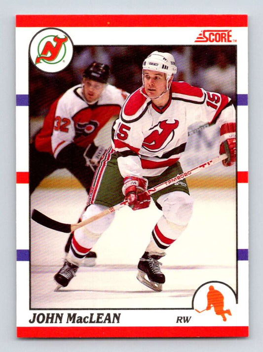 1990-91 Score Canadian Hockey #190 John MacLean  New Jersey Devils  Image 1