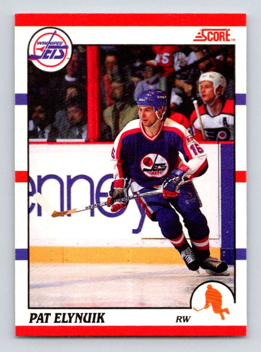 1990-91 Score Canadian Hockey #205 Pat Elynuik  Winnipeg Jets  Image 1