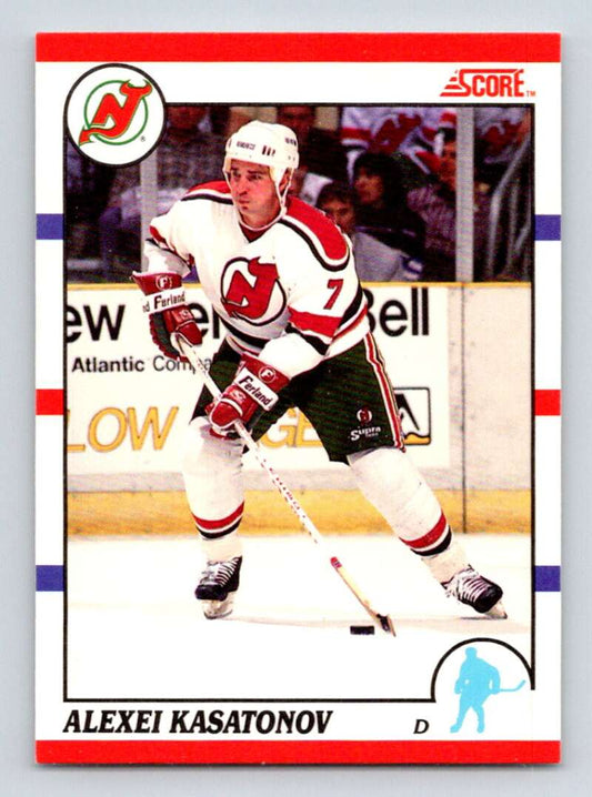 1990-91 Score Canadian Hockey #209 Alexei Kasatonov  New Jersey Devils  Image 1