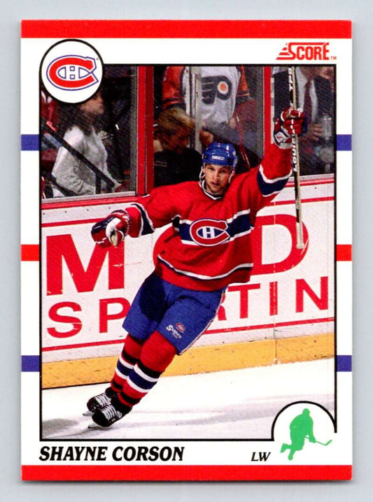 1990-91 Score Canadian Hockey #213 Shayne Corson  Montreal Canadiens  Image 1