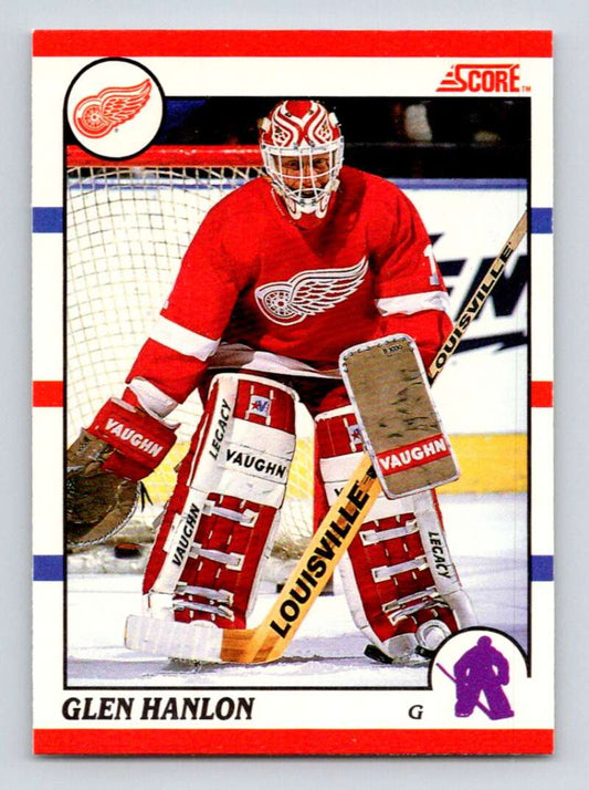 1990-91 Score Canadian Hockey #228 Glen Hanlon  Detroit Red Wings  Image 1