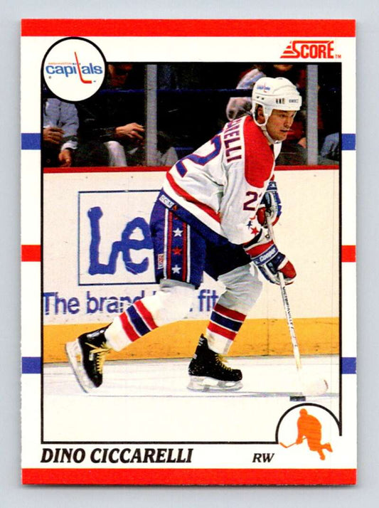1990-91 Score Canadian Hockey #230 Dino Ciccarelli  Washington Capitals  Image 1