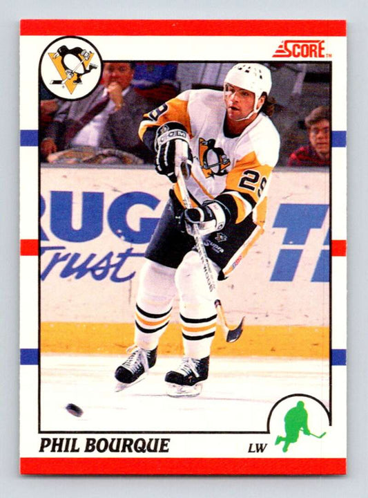 1990-91 Score Canadian Hockey #234 Phil Bourque  Pittsburgh Penguins  Image 1