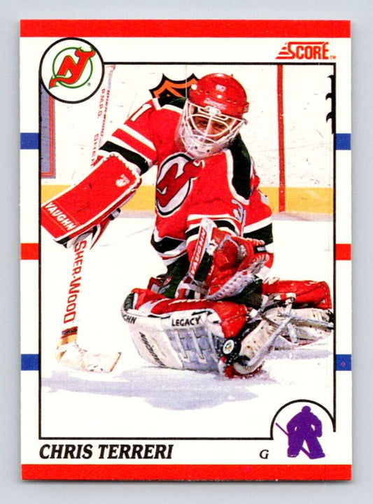 1990-91 Score Canadian Hockey #239 Chris Terreri  RC Rookie New Jersey Devils  Image 1