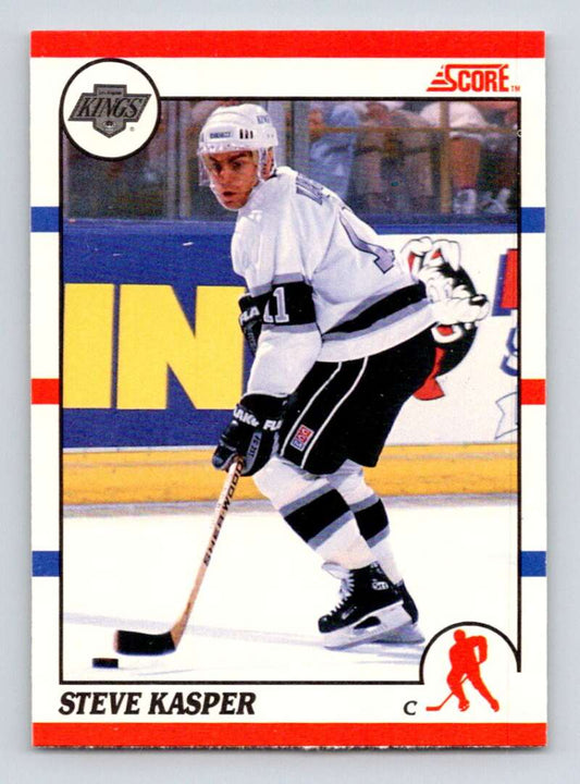 1990-91 Score Canadian Hockey #247 Steve Kasper  Los Angeles Kings  Image 1