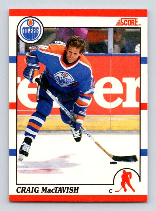 1990-91 Score Canadian Hockey #258 Craig MacTavish  Edmonton Oilers  Image 1
