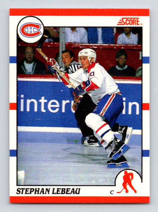 1990-91 Score Canadian Hockey #262 Stephan Lebeau  RC Rookie Montreal Canadiens  Image 1