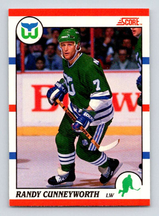 1990-91 Score Canadian Hockey #276 Randy Cunneyworth  Hartford Whalers  Image 1
