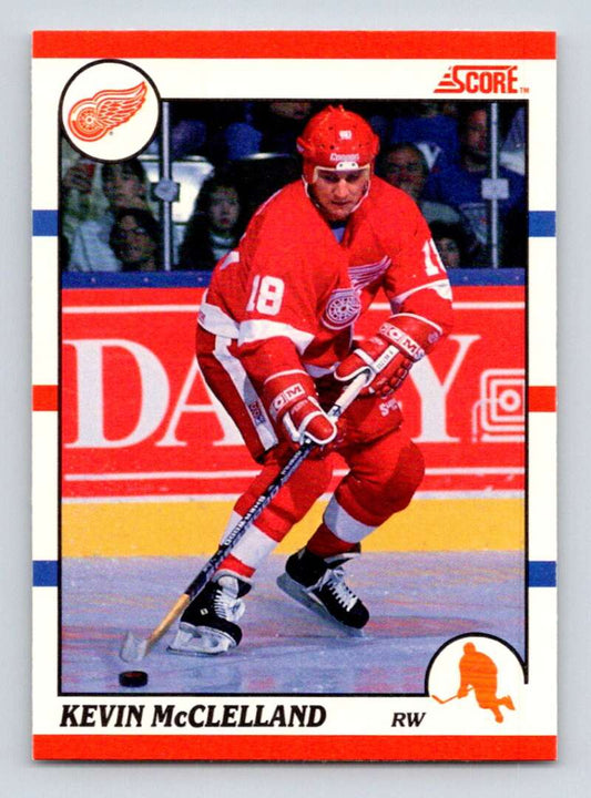 1990-91 Score Canadian Hockey #287 Kevin McClelland UER  Detroit Red Wings  Image 1