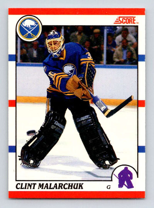1990-91 Score Canadian Hockey #289 Clint Malarchuk UER   Image 1