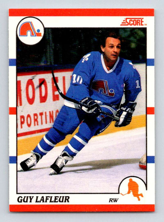 1990-91 Score Canadian Hockey #290 Guy Lafleur   Image 1