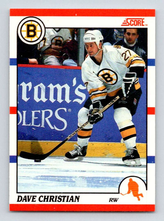 1990-91 Score Canadian Hockey #295 Dave Christian   Image 1