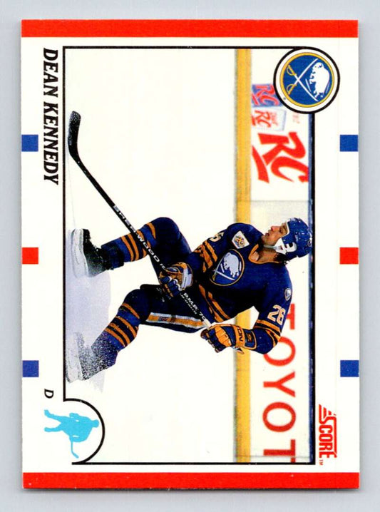 1990-91 Score Canadian Hockey #299 Dean Kennedy  Buffalo Sabres  Image 1